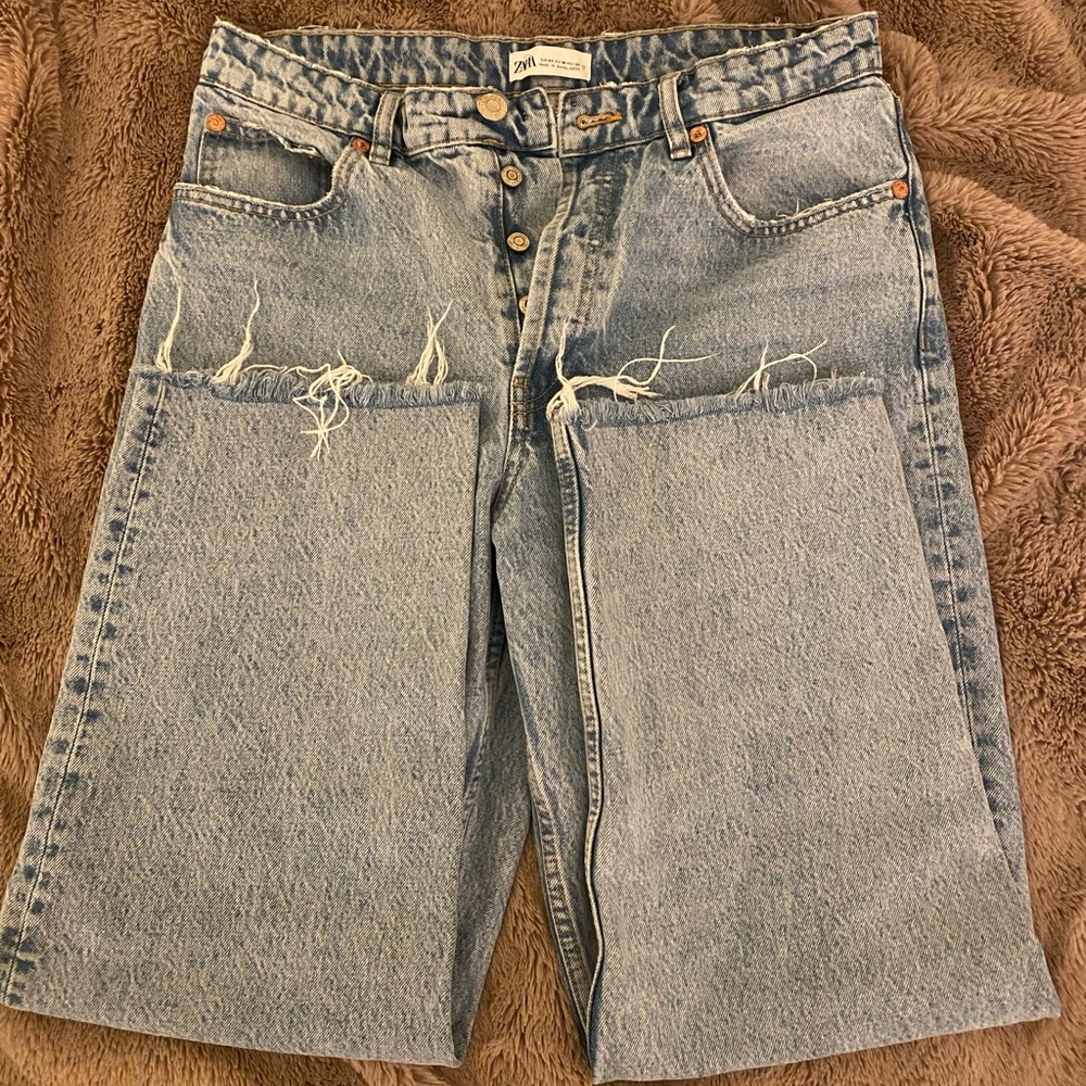 Zara Straight Leg mom jean
